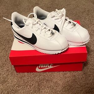Nike Cortez Classic White and Black Sneakers